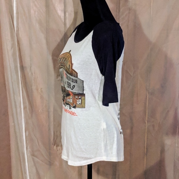 Obey World Tour Raglan Baseball Tee Size Medium - Picture 2 of 5